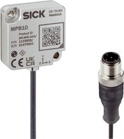MPB10-VS00VSIQ00 Condition Monitoring sensor 3-axis vibration (± 8 g) and shock detection (up to 200 g) temperature measurement −40 ... +80 °C; Switching output as alarm and IO-Link