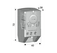 Termostats sildītājam, 0…60C, 1 NC, IUK08565 Schrack Technik