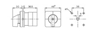 CAM slēdzis 4 pozīcijas (1-2-3-4), 20A, melns, IN003125 Schrack Technik