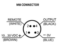 SR23-5-IR-PH Label sensor infra red   pnp ext teach  - M8 