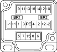 Komutācijas bloks, 8 kanāli, M12, LED, IP67, ABE9C1281M Schneider Electric