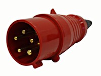 CEE-Plug, 5-pole, 32A, 400V, IP44