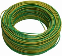 Wire, 1,5mm2, H07V-K, coil 100m, yellow/green, X01050104C Schrack Technik