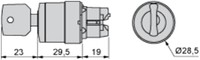 Pārslēdža galva 2 pozīcijas, ar fiksāciju, 22mm, Balta, Harmony XB5 ZB5AG2 Schneider Electric