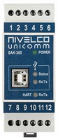 SAK – 305 – 6 Ex  UNICOMM universal communication module ,Input: HART Output: USB / RS485 (HART over RS485)
