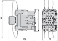 Palaidējs 3P, 1x NO, 60 kVar, spole 230V AC, LC1DWK12P7 Schneider Electric