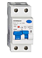 Выключатель дифференциального тока (RCBO), 25A, 1P+N, 6kA, AK668625 Schrack Technik