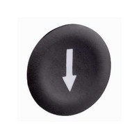 Pogas vāciņš "Bultiņa" melns, 22 mm, ZBA335 Schneider Electric