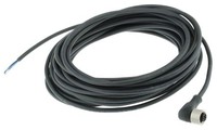 Konektors ar kabeli, M12, 4-PIN, leņķiskais, mamma
, kabelis 10m, IP65/IP67/IP69K, XZCP1241L10 Telemecanique