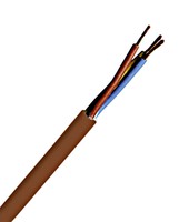 PVC Sheathed Wires H05VV-F 3 G 1mm² brown 500m