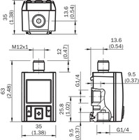 PAC50-FGG (Leakage Tester)  Dry compressed air pressure switch  range: –1 bar ... 10 bar, 2 x G 1/4 female