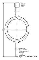 Siphone tube - SO/G1/2" (material R35)