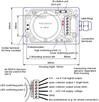 SB1I, Vibrāciju sensors, +/- 3g, 10-30VDC, 4-20mA, IP65
