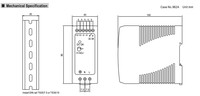 Barošanas bloks 110-230V AC uz 12V DC, 6, 3A, 76W, NDR-75-12 Mean Well