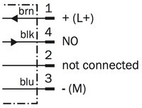 IME18-08NPSZC0S indukt sens. DC10-30V,PNP,NO,Sn=8mm, ar konekt.M12, non flush, korpus 69 mm