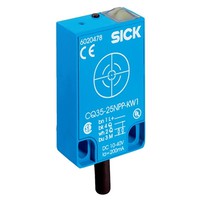 CQ35-25NPP-KW1 Capacitive proximity sensor Sn=25mm, PNP, NO/NC, Non-Flush, Cable 4-wire 2 m, 4-pin, Dimensions 35 x 69.5 x 15 mm (W x H x D)