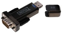 Adapteris, USB 2.0; D-Sub 9pin plug, USB-A plug; 0.8m