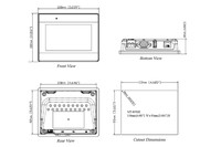 HMI panelis 4, 3'', 480 x 272px, 32-bit RISC 600MHz, USB Host / Ethernet / RS232, MT8051iE Weintek