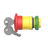 Button head 22mm, turn with key, red, with key ZB5AS944 Schneider Electric