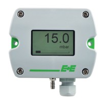 Differential Pressure Sensor EE600-HV52A7D2 0...250/500/750/1000 Pa (DIP switches), Analogue (voltage and current output), With display
