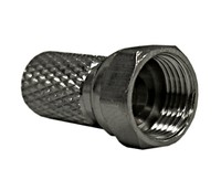 Coax F-Connector male, screwable, for cable 6.6 - 6.8mm