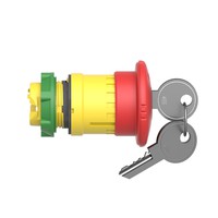 Button head 22mm, turn with key, red, with key ZB5AS944 Schneider Electric