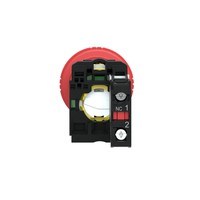 Button set 22mm, NC locking switch, red, XB5AS8442 Schneider Electric