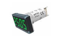 Temperatūras indikators 4 cipari, zaļi, 14mm, PT100, PT500, 10…30VDC, 22,5mm, ITP16-G AkYtec