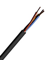 PVC Sheathed Wires H05VV-F 5 G 1,5mm² black 500m