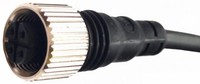 Konektors ar kabeli CID3-2, M12, 4-PIN, taisns, mamma, kabelis 2m, CID32 Autonics
