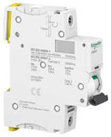 Miniature circuit-breaker (MCB) Acti9 iC60N 1P, B class, 6A, 6kA, A9F73106 Schneider Electric