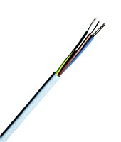 PVC Sheathed Wire H03VV-F 2x0,75 light grey YML 100m ring