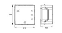 Распределительная коробка 4 ряда, прозрачные двери, IP65, BK080205 Schrack Technik