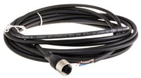 Konektors ar kabeli, M12, 4-PIN, taisns, mamma
, kabelis 5m, IP65/IP67/IP69K, XZCP1141L5 Telemecanique