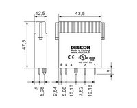 Input Plug-in Relay 230 VAC / 0-60Vdc 50mA