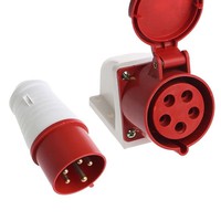 Industrial plugs and sockets